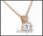 Preview: Brillant 585 Gold Anhänger & Kette; 0,63ct, Si1